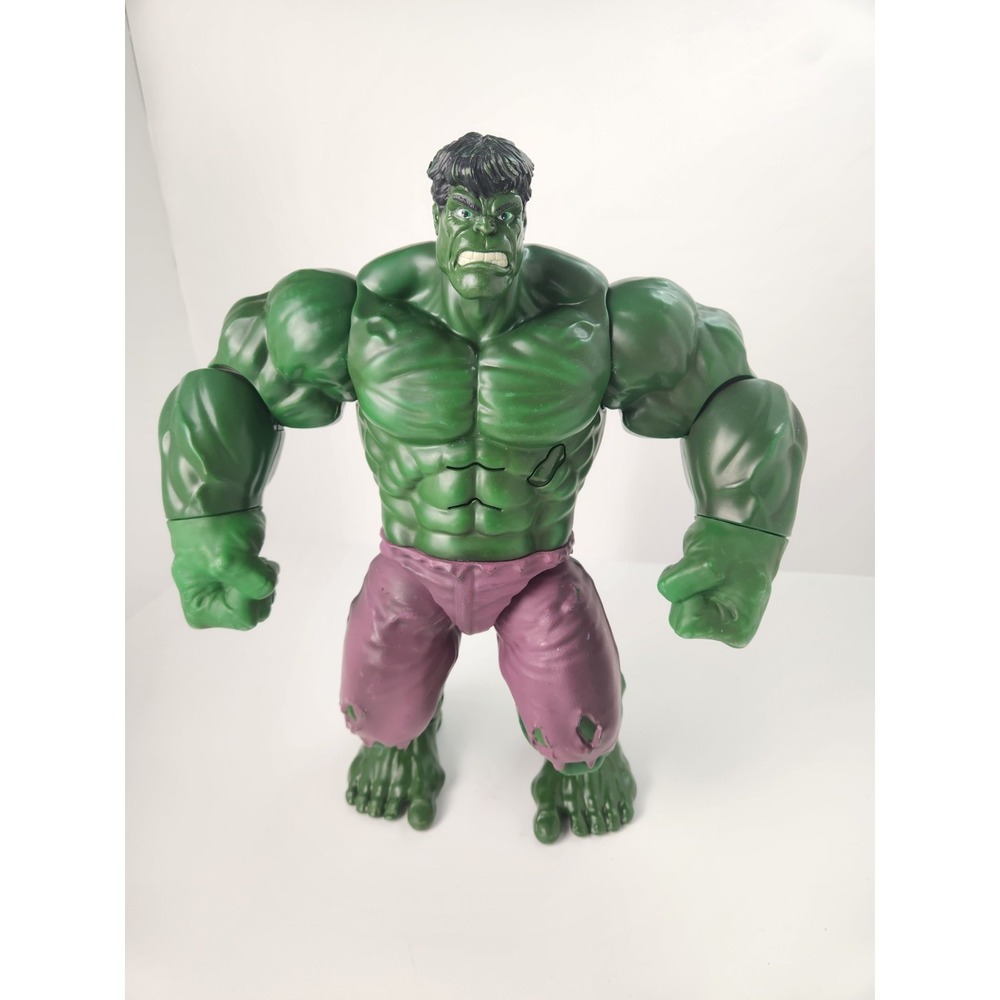Marvel Kids Disney Store Incredible Hulk Action Figure Talking Large 14"